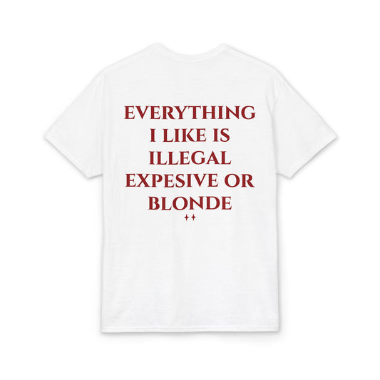 Everything I Like Is Illegal Expensive or Blonde