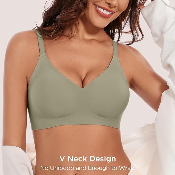 3-Pack Wireless Seamless Bras for Women